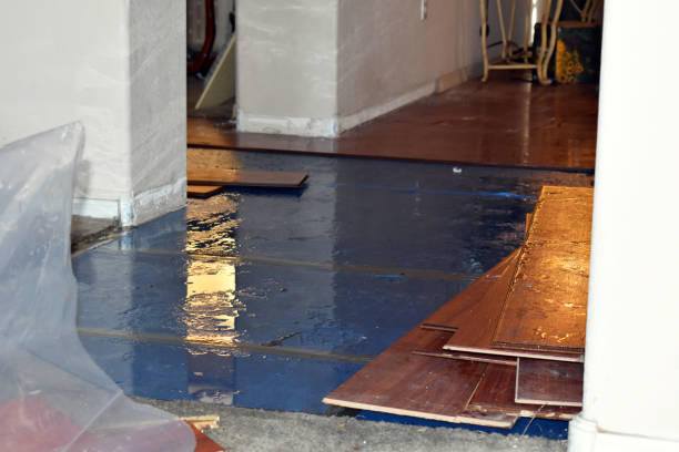 Professional Water Extraction technician working in Crescent, OK